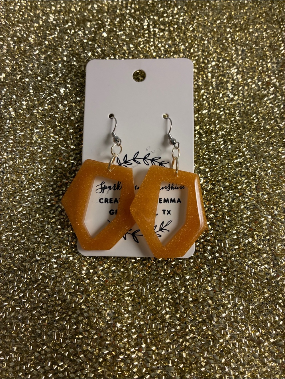 Gold geometric earrings